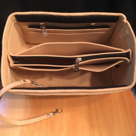 Purse Tote L Insert + Zip Case Protector Organizer - Picture 2 of 6